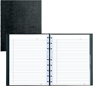 Blueline MiracleBind™ Notebook, Lizard-Like Hard Cover, 150 Repositionable, Refillable Pages, 9.25" x 7.25", Black (AF9150.81)