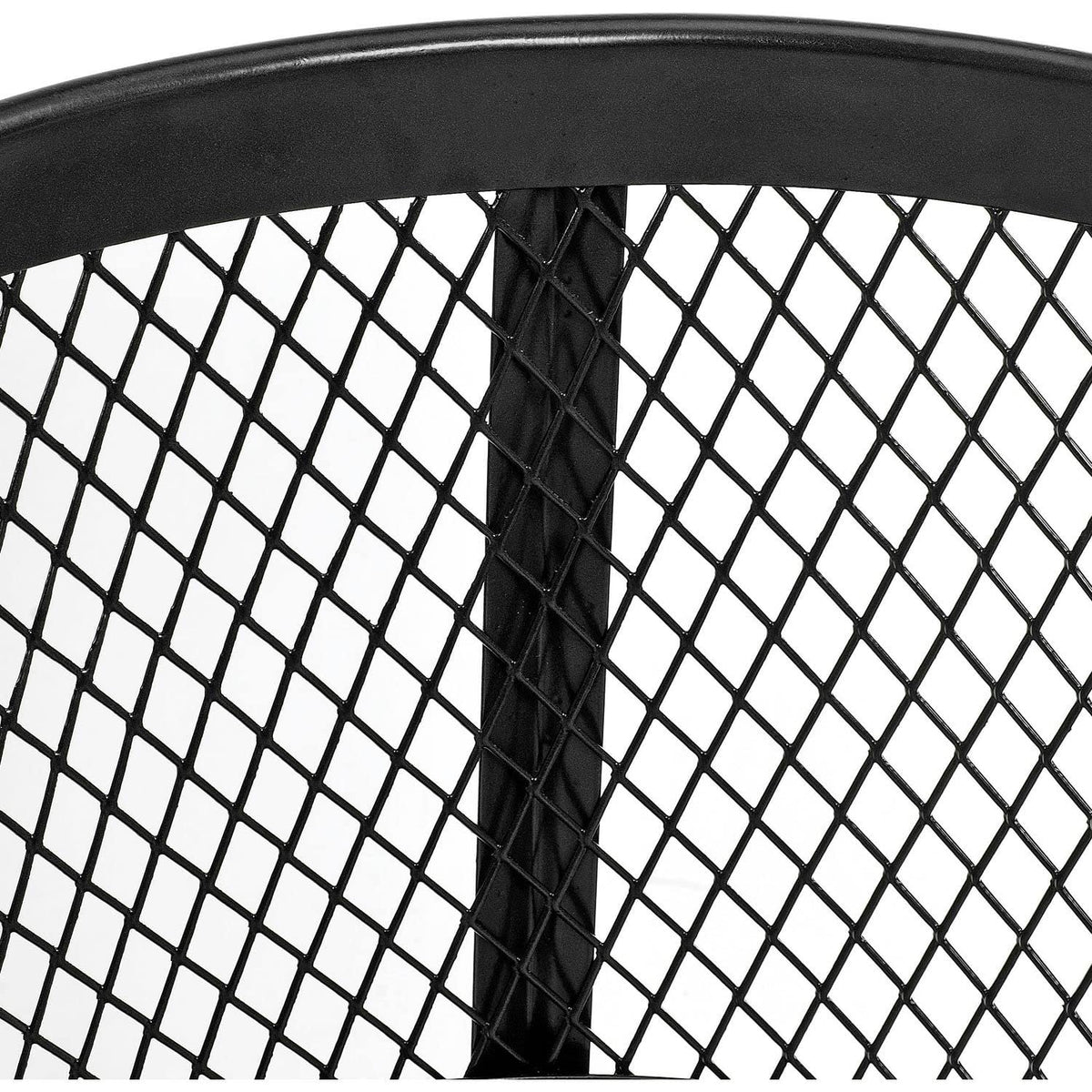 Outdoor Metal Trash Container Black by Global Industrial – Steel, Black, Model 237634BK