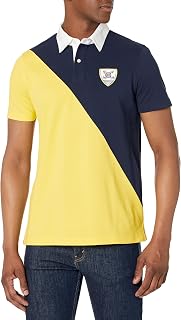 Brooks Brothers Men's Supima Cotton Pique Stretch Short Sleeve Color Block Polo Shirt