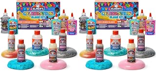 Elmer's Celebration Slime Kit, Complete Slime Supplies, Includes Assorted Magical Liquid Slime Activators and Liquid Glues, 10 Count - Kids Activity, Creative Fun, Arts & Crafts (Pack of 2)