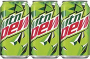 Mountain Dew Soda, 7.5oz Mini Cans (6 Pack)