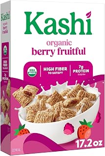 Kashi Berry Fruitful Breakfast Cereal 17.2oz | Organic, Fiber Cereal