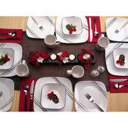Corelle White / 16-Piece / Simple Sketch Dinnerware Sets