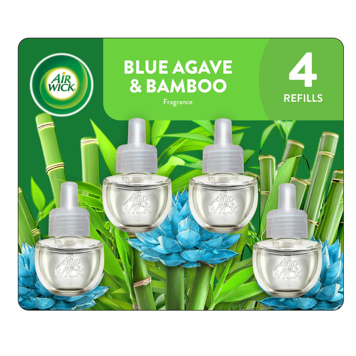 Plug In Refills by Air Wick – 0.67 Fl Oz (Pack of 4), Clear, Pack of 4, Model 6233801352