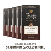 Peet's Coffee Major Dickason's Blend / 10 Count (Pack of 30) / 30 Single-Serve Capsules & Pods