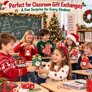 JOINDO Christmas Treat Bags, 6 by 9 Inches with 2 Inch Gusset, Set of 50