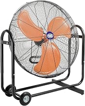 Global Industrial 36" Portable Tilt Blower Drum Fan, Direct Drive, Aluminum