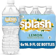 Splash Blast Water, Lemon, 16.9 Fl Oz | Pack of 30 | Plastic Bottle