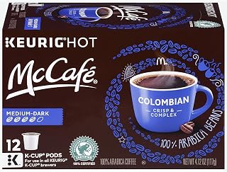 McCafe Colombian Keurig K Cup Coffee Pods (12 Count, 4.12 oz Box)