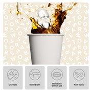 GO 16oz Hot Cups - Set of by TOSSWARE – 16oz, 16 fluid_ounces, Paper, White, Pack of 100