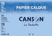 Canson Satin Tracing Paper A4 12 Sheets 70 g Pouch Translucent