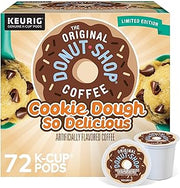 The Original Donut Shop Cookie Dough So Delicious, Keurig Single Serve K-Cup Pods, Flavored Coffee, 72 Count