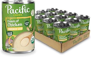 Pacific Foods Organic Cream of Chicken Soup, 10.5 oz Can (Case of 12)