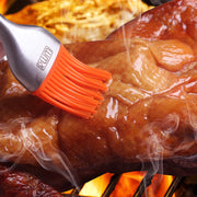 RWM Basting Brush Set, Stainless Steel Handle with Silicone Heads, Orange
