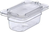 Carlisle FoodService Products StorPlus Food Pan, 1/9 Size Container for Serving and Storing Hot or Cold Food, 0.7 Qt, 1 Count, Clear