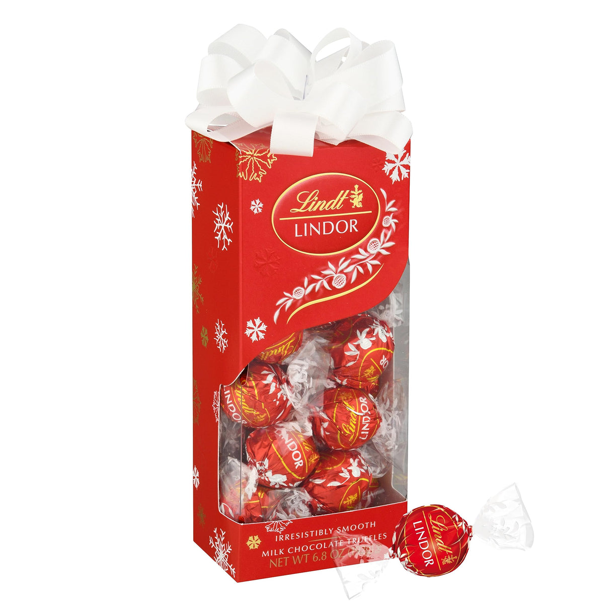 Lindt Milk Chocolate / 6.8 Ounce (Pack of 1) / Holiday Milk Chocolate Truffles Gift Box 6.8oz Assortment Boxes