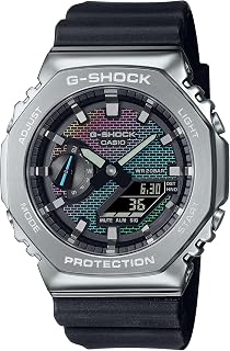 Casio G-Shock Rainbow Brick Wall GM-2100RW-1A Analog-Digital Octagonal Watch