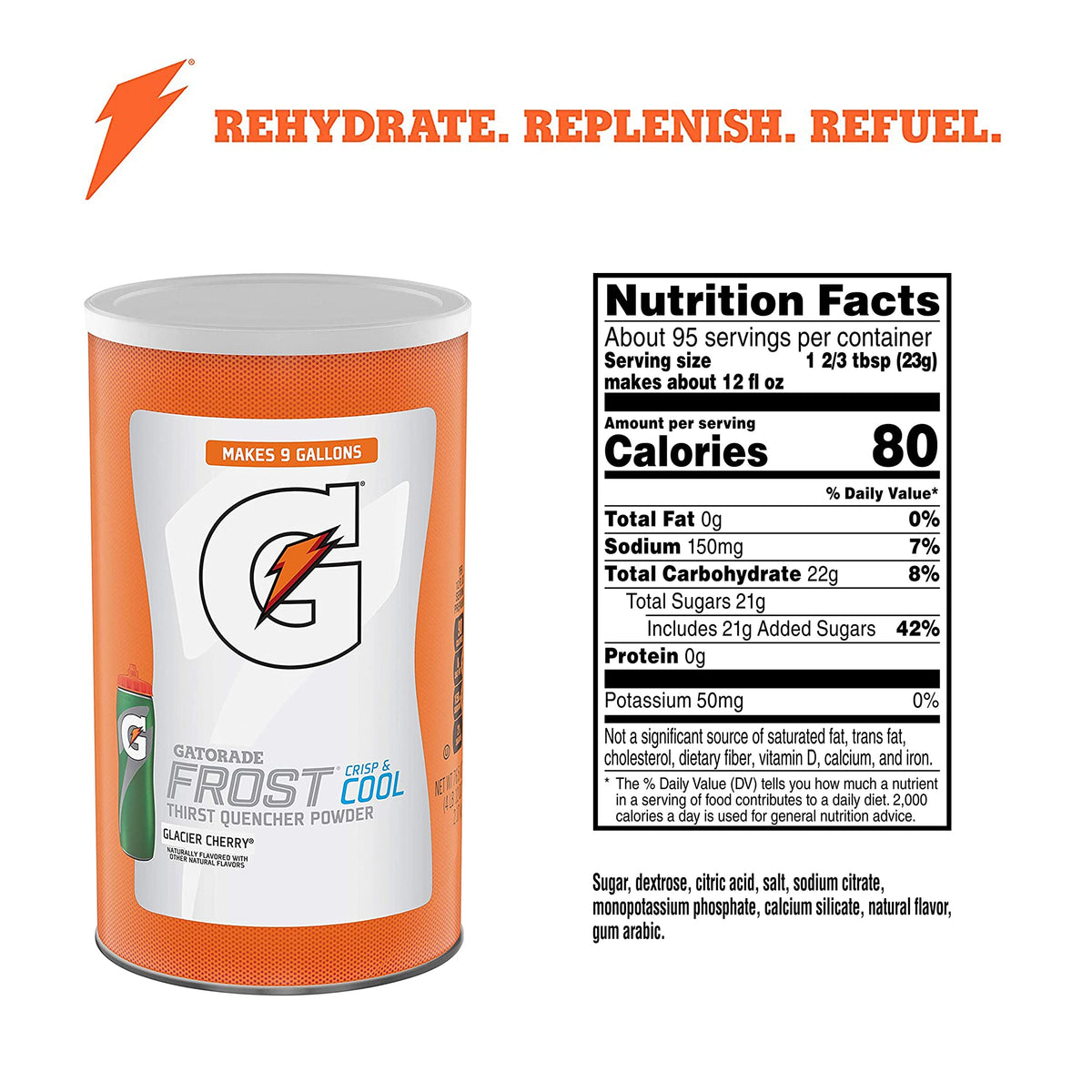 Gatorade Glacier Cherry / 76.5 Ounce (Pack of 2) / Natural Color Sports Drinks