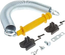 Zareba Spring Gate Kit for Electric Fences - Highly Visible - Contains 1 Plastic Gate Handle, 1 Spring, 2 Gate Insulators - GHKS16-Z