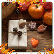 SmoothNovelty Felt Acorn Ornaments, 3.15 Inch Diameter, Set of 12