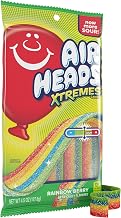 Airheads Xtremes Belts Candy, Rainbow Berry, 4.5 Ounces (12-Pack) | Individually Wrapped Bulk Chewy Candy, Artificially Flavored