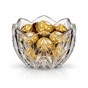 Godinger Shannon Crystal Square Bowl, Clear Glass, 5.5 Inch