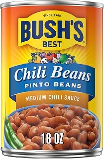 Bush's Best Bush's Pinto Beans in a Medium Chili Sauce 16 oz (Pack of 5)