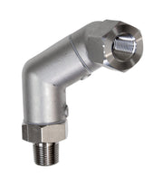 BK Resources Commercial SwivelPro 1/2" Gas Hose Connector – 7" Wide, Stainless Steel, 1/2 Inch Diameter, Model BKG-50SW