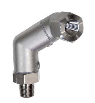 BK Resources Commercial SwivelPro 1/2" Gas Hose Connector – 7" Wide, Stainless Steel, 1/2 Inch Diameter, Model BKG-50SW