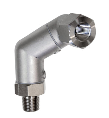 BK Resources Commercial SwivelPro 1/2" Gas Hose Connector – 7" Wide, Stainless Steel, 1/2 Inch Diameter, Model BKG-50SW