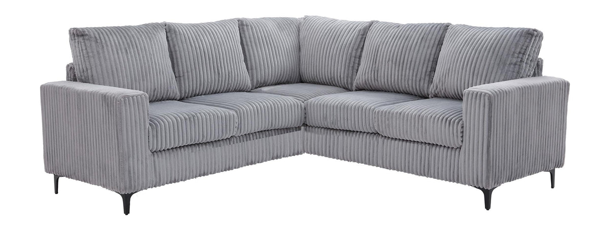 Houston Sectional Gray by Glory Furniture – Polyester, Grey, Model G00325B-SC