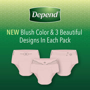 FIT-FLEX Incontinence Underwear for Women by Depend – 21 Count (Pack of 4), Polypropylene, Tan, Pack of 4, Model 10036000385356