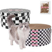 THE LICKER STORE Checker Black/White / 12" / Modern;Mid-Century;Classic;Transitional;Traditional;Cottage;Casual Scratching Pads