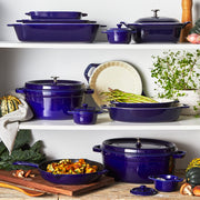 Ceramic Bakeware-Pie-Pans Dish by STAUB – 9-inch, 9 inches, Ceramic, Dark Blue, Model 40508-615