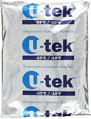 Thermosafe U-tek 599 Phase Change Material Gel, -23°C Temperature, 9.375" L x 7.75" W x 1" H (Case of 8)