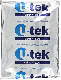 Thermosafe U-tek 599 Phase Change Material Gel, -23°C Temperature, 9.375" L x 7.75" W x 1" H (Case of 8)
