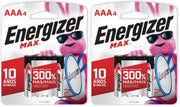 Energizer 4 Count (Pack of 2) / Silver / 1 AAA