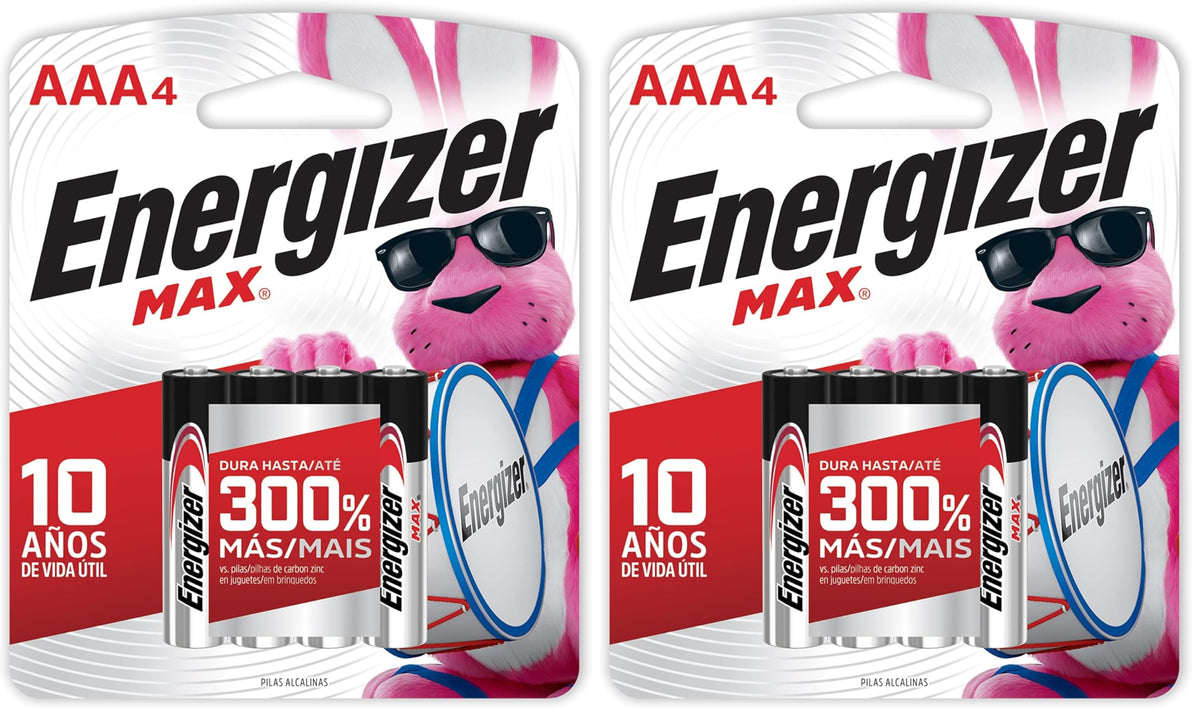 Energizer 4 Count (Pack of 2) / Silver / 1 AAA