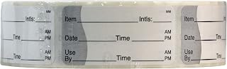 DayMark Safety Systems IT110117 Removable Item/Date/Time Use-by Shelf-Life Label, 1" x 2" (Roll of 1000)