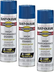 Rust-Oleum 7527838 Professional High Performance Enamel Spray Paint, 15 Oz, Gloss Royal Blue (Pack of 3)