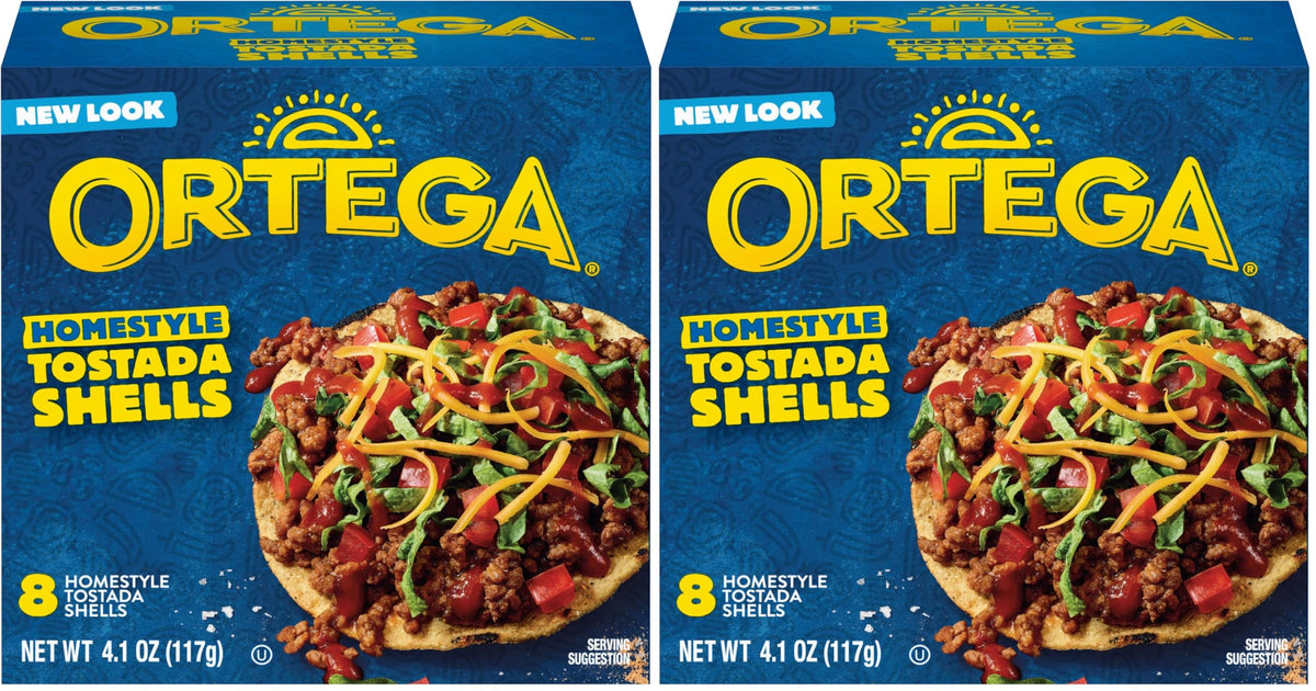 Ortega Tostada / 8 Shells (Pack of 2) / 1 Pastry Shells