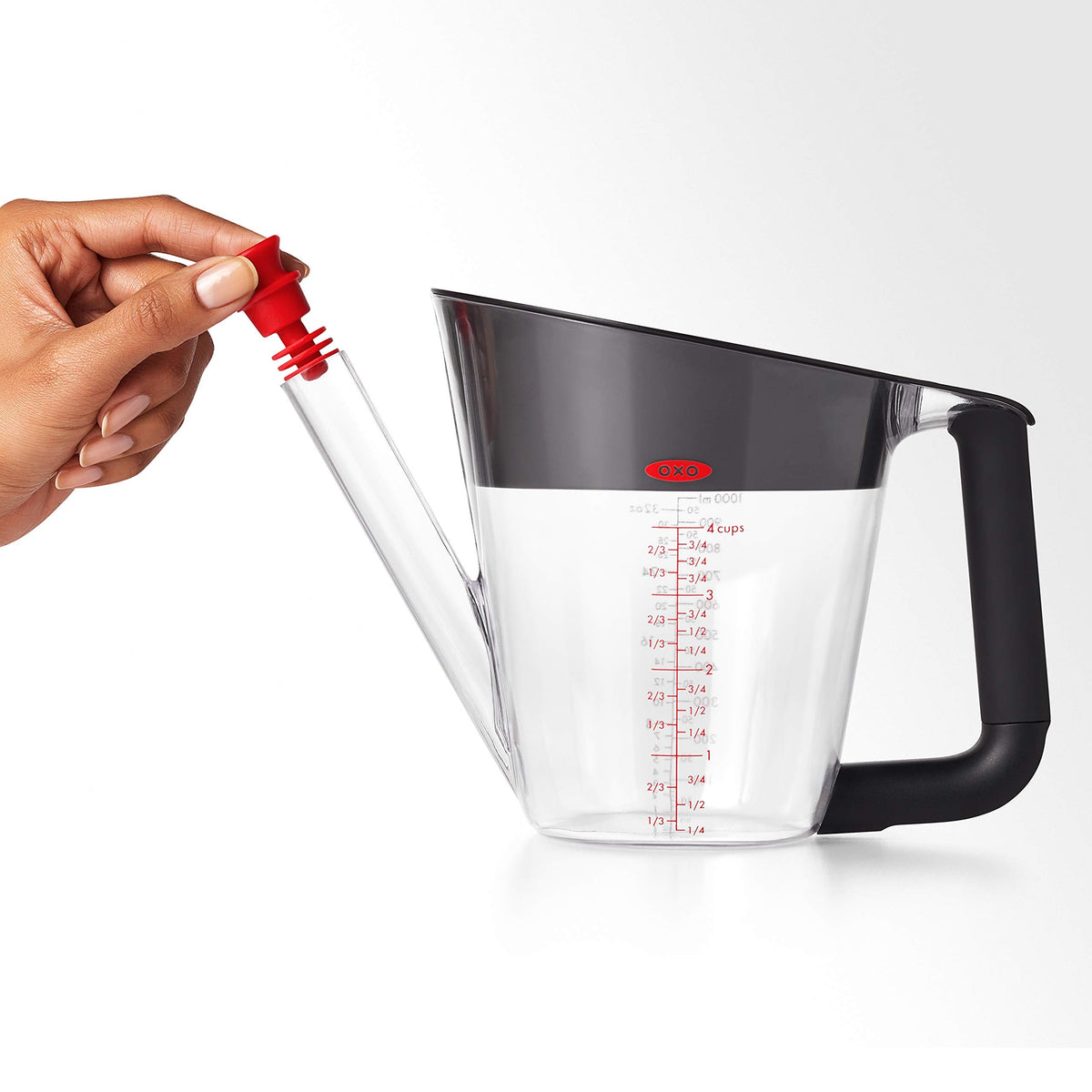 OXO Fat Separator Pitcher, 4 Cup Capacity, Clear