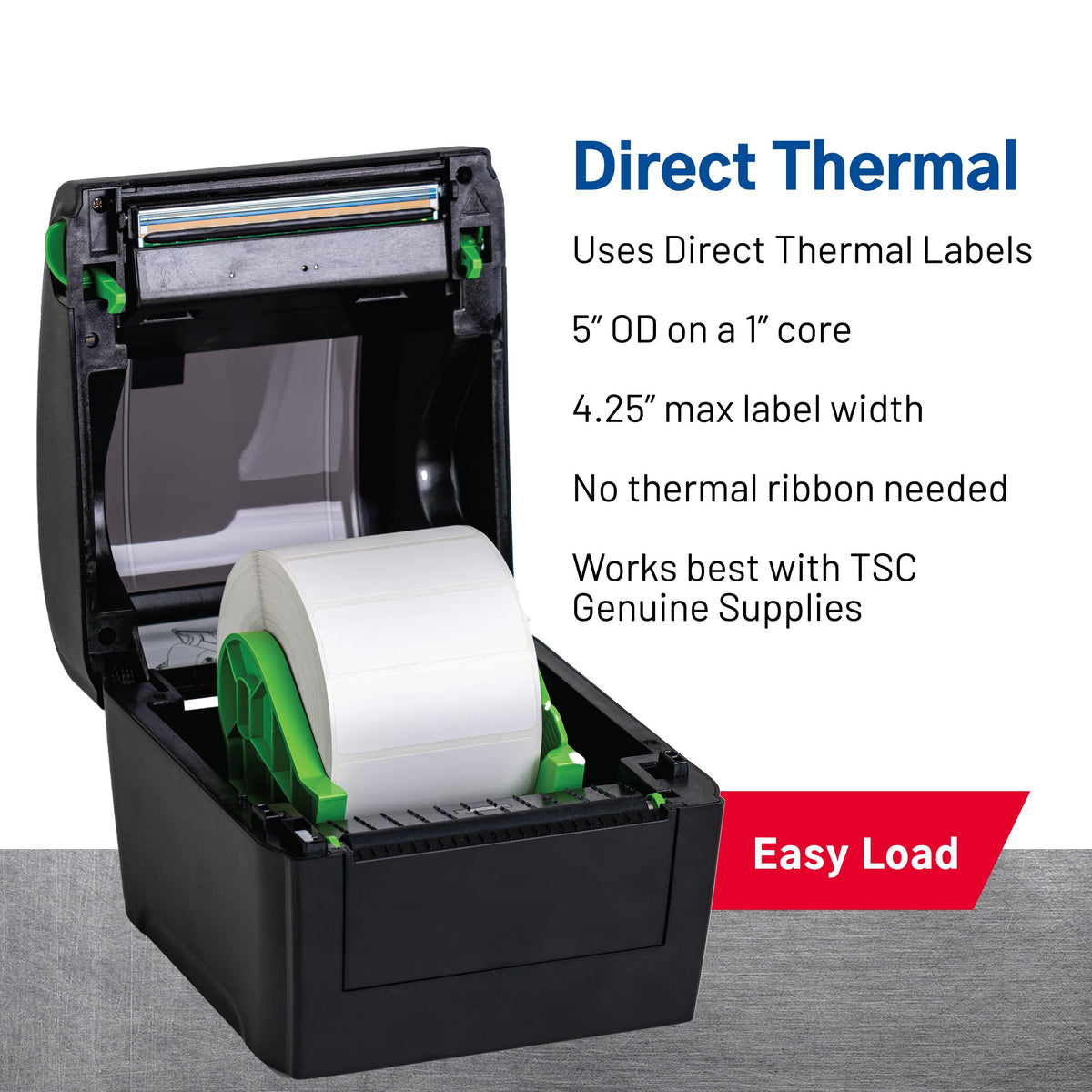 DA210 Shipping Label Printer by TSC – 11 x 7.6 x 7.2 inches, Black, Model 99-158A001-00LF