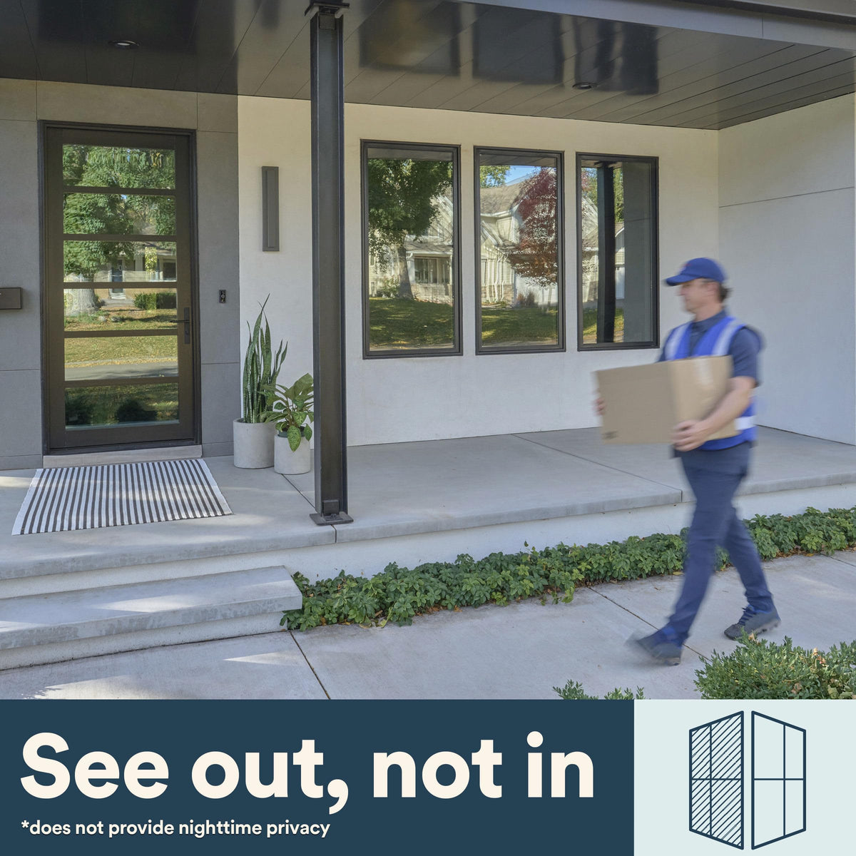Sun Control Window Film Solar Privacy by 3M – 3 ft x 5 ft, Privacy, Model 313X5SCP-4