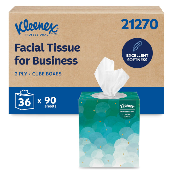 Kleenex Professional Facial Tissue, Bulk, 36 Boxes x 90 Tissues (21270)