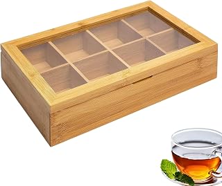 Westmark Teatime 15732260 Tea Box with 8 Compartments 28 x 16 cm Bamboo