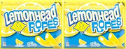 LEMONHEAD Ropes, Candy, Lemon, Tart and Citrusy, Soft and Chewy, 9 oz (Pack of 2)
