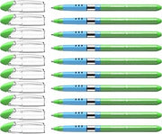Schneider Slider Basic XB Ballpoint Pen, Light Green, Box of 10 Pens (151211)
