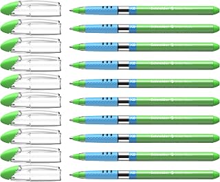 Schneider Slider Basic XB Ballpoint Pen, Light Green, Box of 10 Pens (151211)