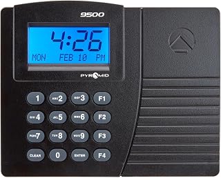 Pyramid Time Systems TimeTrax Elite Proximity Time Clock [TTPROXEX] | Automated Time and Attendance System With Software Download, Windows Compatible, No Touch Employee Punch In, Black